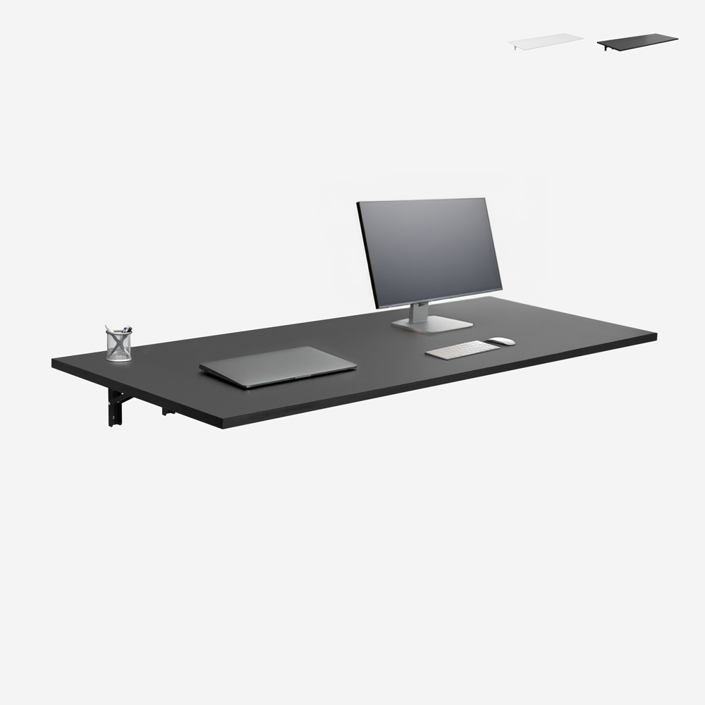 Mesa de escritorio abatible de pared plegable 140x60cm Jeremy+