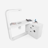 Mesa de esteticista para manicura profesional con aspirador y luz led Quasar Rebajas