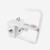 Mesa de esteticista para manicura profesional con aspirador y luz led Quasar Descueto