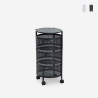 Carrito verdulero de cocina moderno con ruedas 3 cestas giratorias Rodin M Promoción