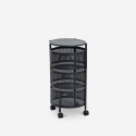 Carrito verdulero de cocina moderno con ruedas 3 cestas giratorias Rodin M Oferta