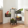 Carrito de cocina verdulero con 4 cestas giratorias moderno Rodin L Venta