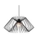 Lámpara colgante moderna de metal negro trenzado con cable ajustable Ø50 Spider Promoción