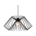 Lámpara colgante moderna de metal negro trenzado con cable ajustable Ø50 Spider Promoción