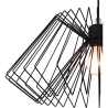 Lámpara colgante moderna de metal negro trenzado con cable ajustable Ø50 Spider Oferta