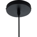 Lámpara colgante moderna de metal negro trenzado con cable ajustable Ø50 Spider Rebajas