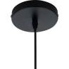 Lámpara colgante moderna de metal negro trenzado con cable ajustable Ø50 Spider Rebajas