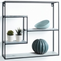 Estante de pared cuadrado de metal 40x40 con 4 niveles Vanity 2 Venta