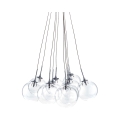 Lámpara de techo moderna con 10 luces y esferas transparentes Bubbles Promoción