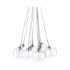 Lámpara de techo moderna con 10 luces y esferas transparentes Bubbles Promoción