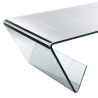 Mesa de centro de cristal 110x55 cm con compartimento para revistas Pyramid Oferta