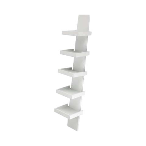 Estantería de pared moderna de diseño con 5 estantes h155cm Erie White Promoción