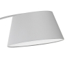Lámpara de pie arqueada de metal blanco con base de mármol h160 cm Moines Oferta