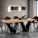 Mesa de comedor moderna 200x100 cm con base geométrica para 8 personas Dabliu Venta