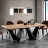 Mesa de comedor moderna 200x100 cm con base geométrica para 8 personas Dabliu Venta