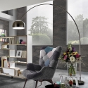 Lámpara de pie arco de metal con base de mármol altura 220 cm Bow Venta