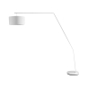 Lámpara de pie arco de metal blanca h175 cm Norman Promoción