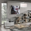 Lámpara de pie arco de metal blanca h175 cm Norman Venta