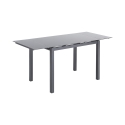 Mesa de cocina extensible con tapa de vidrio 110-170x76cm Cleve Venta