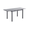 Mesa de cocina extensible con tapa de vidrio 110-170x76cm Cleve Venta