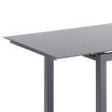 Mesa de cocina extensible con tapa de vidrio 110-170x76cm Cleve Rebajas