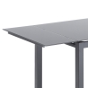 Mesa de cocina extensible con tapa de vidrio 110-170x76cm Cleve Rebajas