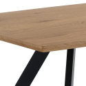 Mesa de comedor moderna de madera 160x90cm para 8 personas Torrance Oferta