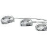 Lámpara de pie moderna con 5 pantallas orientables h216 cm Wellington Rebajas