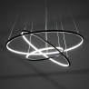 Lámpara colgante LED con anillos entrelazados Ø80 cm Kering Venta