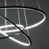 Lámpara colgante LED con anillos entrelazados Ø80 cm Kering Rebajas