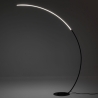 Lámpara de pie arco de aluminio negro mate con LED h175 cm Nampa Venta