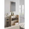 Mueble recibidor de madera con espejo, 2 cajones y estantes Most Wood Venta