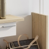 Mueble recibidor de madera con espejo, 2 cajones y estantes Most Wood Rebajas