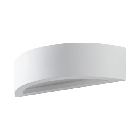 Aplique de pared moderna de yeso blanco minimalista 30cm Tony Promoción