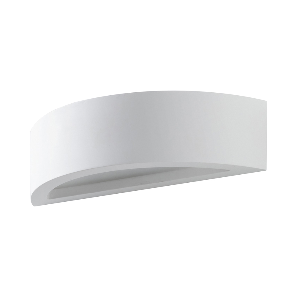 Aplique de pared moderna de yeso blanco minimalista 30cm Tony Promoción