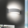 Aplique de pared moderna de yeso blanco minimalista 30cm Tony Venta