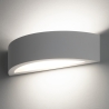 Aplique de pared moderna de yeso blanco minimalista 30cm Tony Oferta