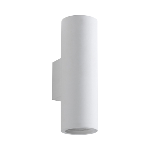 Aplique de pared moderno cilíndrico de yeso blanco Tony-B Promoción