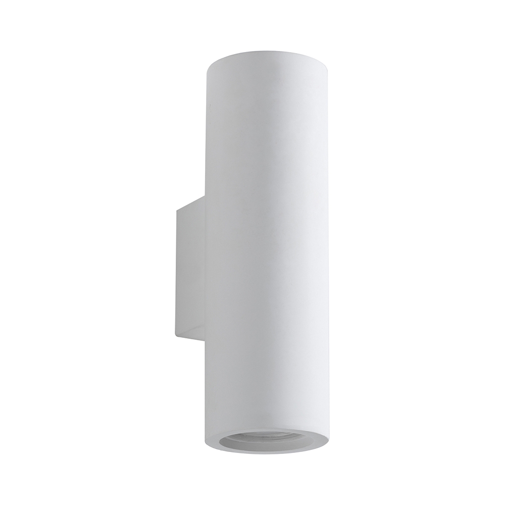 Aplique de pared moderno cilíndrico de yeso blanco Tony-B Promoción