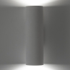 Aplique de pared moderno cilíndrico de yeso blanco Tony-B Descueto