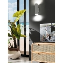 Aplique de pared moderno cilíndrico de yeso blanco Tony-B Oferta