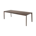 Mesa de comedor extensible 160-240x90cm en madera de nogal oscuro Komodo Wood Venta