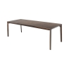 Mesa de comedor extensible 160-240x90cm en madera de nogal oscuro Komodo Wood Venta