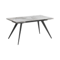 Mesa de comedor extensible con tablero de cerámica 140-200x81cm Onice Rebajas