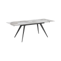 Mesa de comedor extensible con tablero de cerámica 140-200x81cm Onice Venta