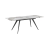 Mesa de comedor extensible con tablero de cerámica 140-200x81cm Onice Venta