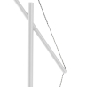 Lámpara de pie blanca ajustable de metal h210 cm Sayonara White Rebajas