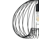 Lámpara de techo moderna de metal negro con cable ajustable Ø42 Lynton B Catálogo