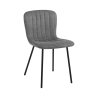 Set de 4 sillas modernas de tela para cocina, sala de estar y comedor Karya Oferta