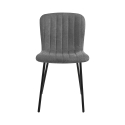 Set de 4 sillas modernas de tela para cocina, sala de estar y comedor Karya Descueto